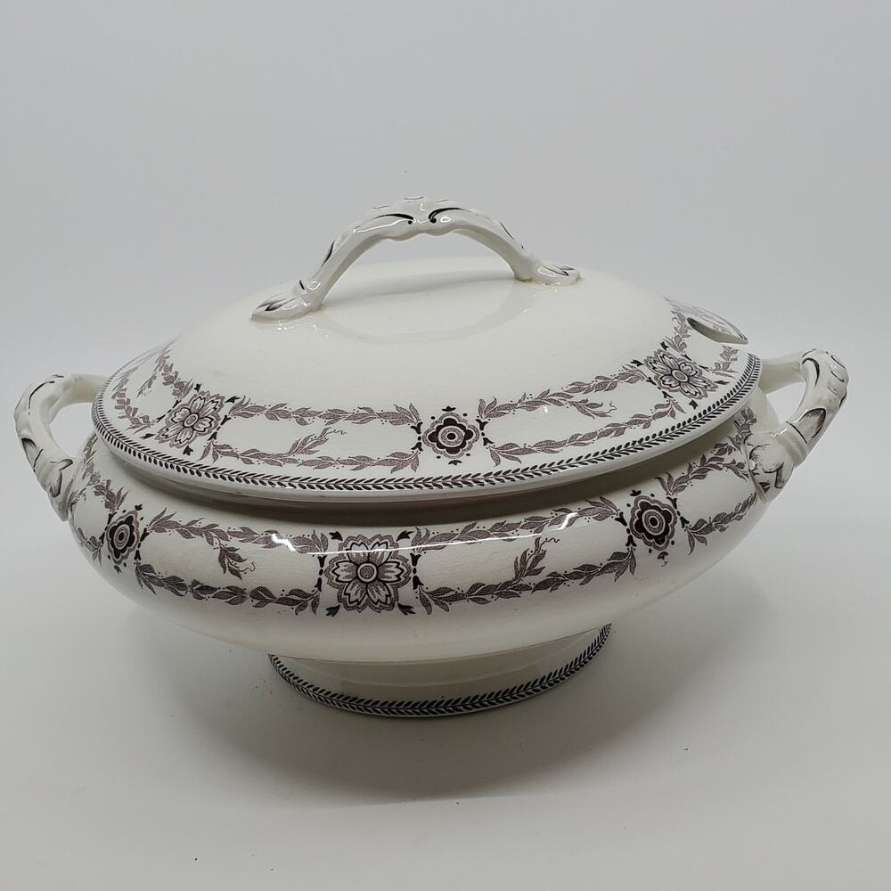 Vintage Burleigh ware Radford covered vegetable bowl tureen